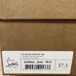 Christian Louboutin size 37.5 So Katy Booty Multi color